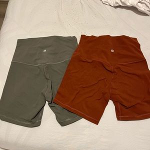 Lulu lemon align high rise shorts 6”
